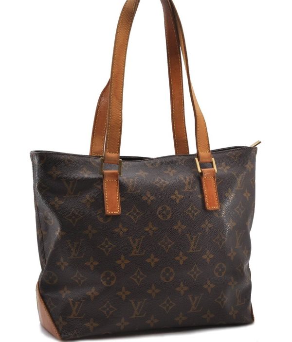 Authentic Louis Vuitton Monogram Cabas Piano Tote Bag Purse M51148 LV 0464D For Cheap