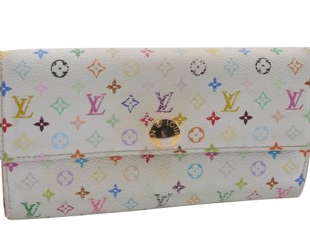 Auth LOUIS VUITTON Monogram Multicolor Portefeuille Sarah Wallet M93532 LV 1831C on Sale