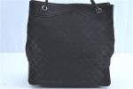 Authentic GUCCI Shoulder Tote Bag GG Canvas Leather 109141 Black H9451 Discount