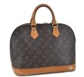 Authentic LOUIS VUITTON Monogram Alma Hand Bag M51130 LV H4671 Online now