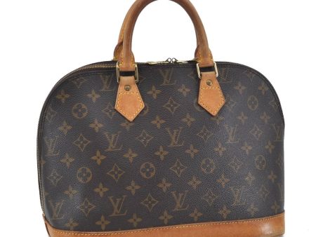 Authentic LOUIS VUITTON Monogram Alma Hand Bag M51130 LV H4671 Online now