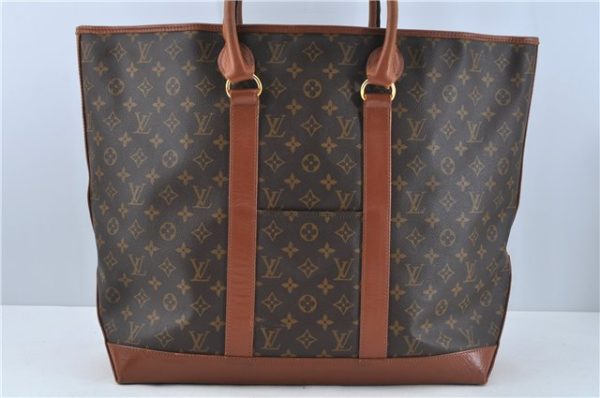 Auth Louis Vuitton Monogram Sac Weekend GM Vintage Tote Hand Bag M42420 LV H9077 Online