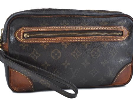 Auth LOUIS VUITTON Monogram Marly Dragonne GM Clutch Hand Bag M51825 LV H4745 Online Hot Sale