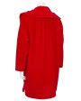 Red Wool Swing Coat Discount