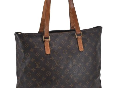 Authentic Louis Vuitton Monogram Cabas Mezzo Tote Bag M51151 LV Junk 0520D Discount