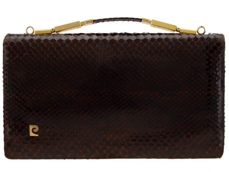 Brown Top Handle Clutch Fashion