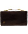 Brown Top Handle Clutch Fashion