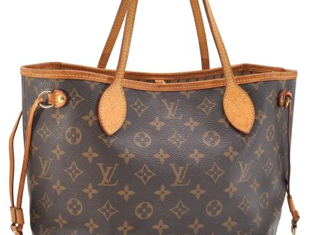 Authentic LOUIS VUITTON Monogram Neverfull PM Tote Bag M40155 LV 2948B Fashion