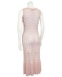 Metallic Knit Blush Pink Dress and Cardigan Online now