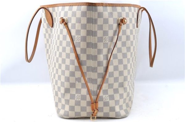 Authentic Louis Vuitton Damier Azur Neverfull GM N51108 Shoulder Tote Bag 1109D Sale