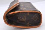 Auth Louis Vuitton Monogram Pochette Florentine Pouch Waist Bag M51855 LV 1340D Fashion