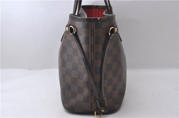 Authentic Louis Vuitton Damier Neverfull PM Tote Bag N51109 LV 1606D Sale