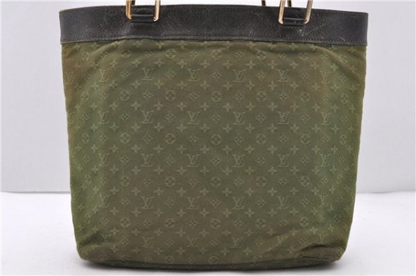 Auth Louis Vuitton Monogram Mini Lucille GM Hand Tote Bag M92681 Green LV 9777C Supply