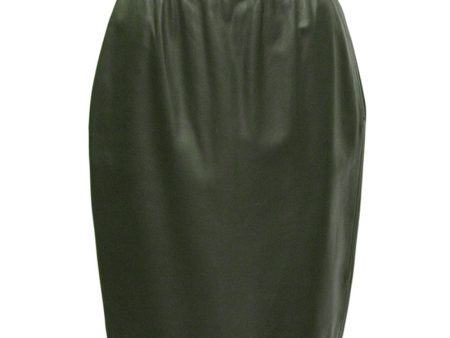 Green Leather Skirt Discount