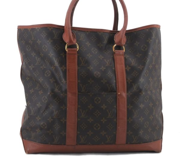 Auth Louis Vuitton Monogram Sac Weekend GM Vintage Tote Hand Bag M42420 LV 0280D Online