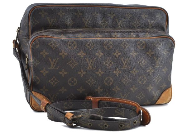 Auth LOUIS VUITTON Monogram Nile 34 Shoulder Cross Body Bag M45242 Junk LV H4256 Online now