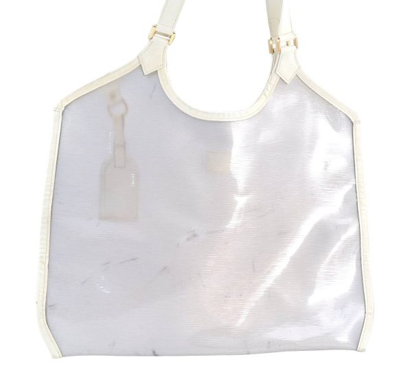 Auth Louis Vuitton Epi Plage Bahia Shoulder Tote Bag Clear White M92153 LV H5657 Supply