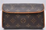 Auth Louis Vuitton Monogram Pochette Florentine Pouch Waist Bag M51855 LV 0660D on Sale