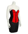 Red & Black Bustier and Skirt Ensemble Discount