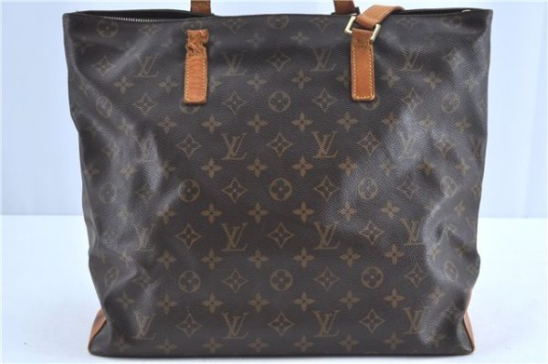 Authentic Louis Vuitton Monogram Cabas Mezzo Tote Bag M51151 LV Junk H9069 Discount