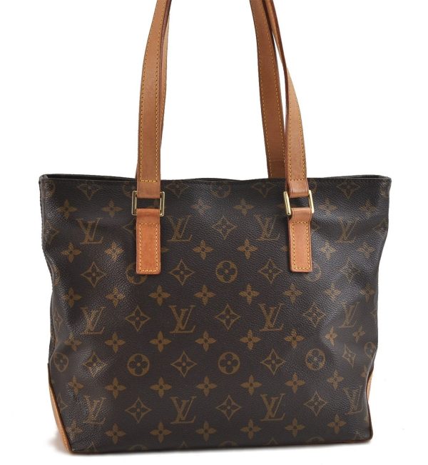 Authentic Louis Vuitton Monogram Cabas Piano Tote Bag M51148 LV 2130D Cheap