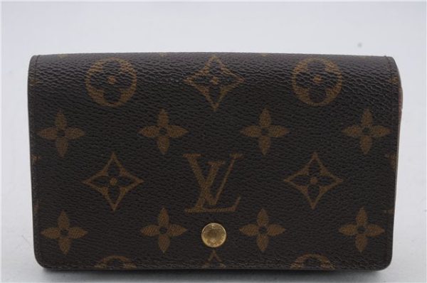 Auth Louis Vuitton Monogram Porte Monnaie Billets Tresor Wallet M61730 LV 2308D Sale