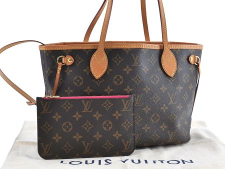 Authentic LOUIS VUITTON Monogram Neverfull PM Tote Bag M41245 LV G1134 Online Hot Sale