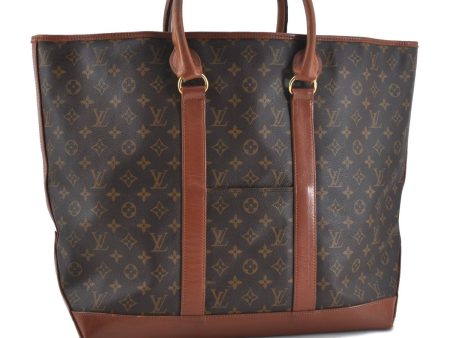 Auth Louis Vuitton Monogram Sac Weekend GM Vintage Tote Hand Bag M42420 LV H9077 Online