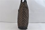 Authentic GUCCI Shoulder Tote Bag GG Canvas Leather 0190401 Black 1475D For Sale