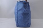 Authentic GUCCI Hand Tote Bag GG Nylon Leather 282439 Blue 1960D Online