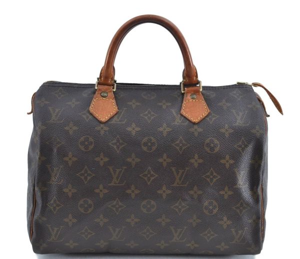 Authentic LOUIS VUITTON Monogram Speedy 30 Hand Bag M41526 LV H4232 Discount