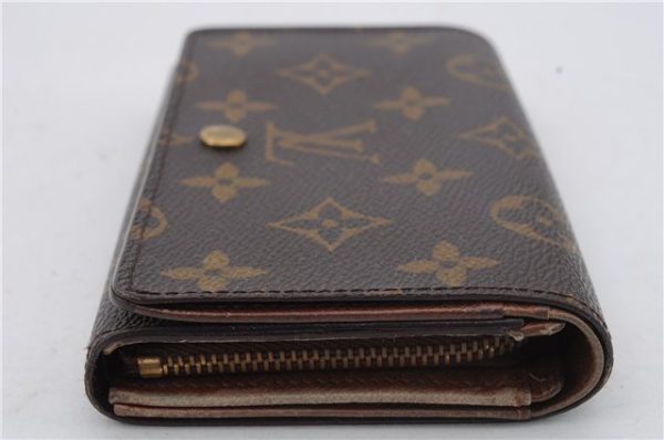 Auth Louis Vuitton Monogram Porte Monnaie Billets Tresor Wallet M61730 LV 2308D Sale