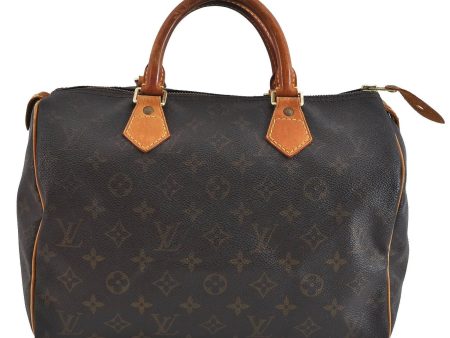 Authentic LOUIS VUITTON Monogram Speedy 30 Hand Bag M41526 LV H4458 For Sale