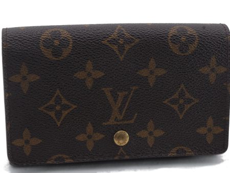 Auth Louis Vuitton Monogram Porte Monnaie Billets Tresor Wallet M61730 LV 2308D Sale