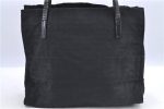 Authentic FENDI Zucca Shoulder Tote Bag Nylon Leather Black H9558 on Sale