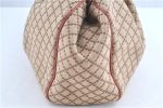 Auth GUCCI Diamante Sukey Hand Tote Bag Canvas Leather 211944 Beige Pink H8872 For Sale