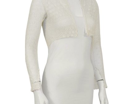 Cream Crochet Bolero Online Sale