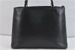 Authentic GUCCI Bamboo Shoulder Tote Bag Leather Black 1931D on Sale