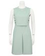 Green Retro Mod Spring Dress Fashion