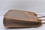 Authentic GUCCI Micro GG PVC Leather Shoulder Tote Bag Brown 9781C Cheap