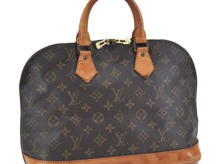 Authentic LOUIS VUITTON Monogram Alma Hand Bag M51130 LV H4723 Online now