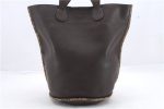 Authentic FENDI Selleria Hand Tote Bag Leather Brown 1220D Online now