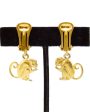 Gilt Metal Monkey Earrings Online Hot Sale