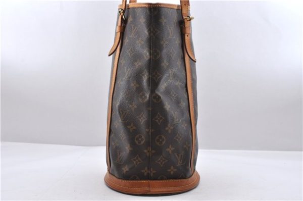 Authentic Louis Vuitton Monogram Bucket GM Shoulder Bag M42236 LV 9891C For Discount