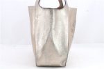 Authentic Stella McCartney Punching Tote Bag Leather Gold 1068D For Discount