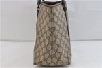 Authentic GUCCI Shoulder Tote Bag GG PVC Leather 114595 Brown 1145D Sale