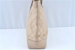 Authentic GUCCI Shoulder Tote Bag GG Canvas Leather 33890 Beige B6920 For Discount