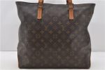 Authentic Louis Vuitton Monogram Cabas Mezzo Tote Bag M51151 LV 0487D For Sale