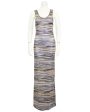 Metallic Abstract Stripe Knit Maxi Dress Sale