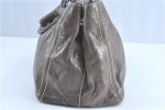 Authentic PRADA Leather Hand Tote Gray H9385 Online